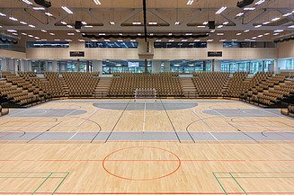 Foto der Ballsporthalle in der neuen Sport Arena Wien