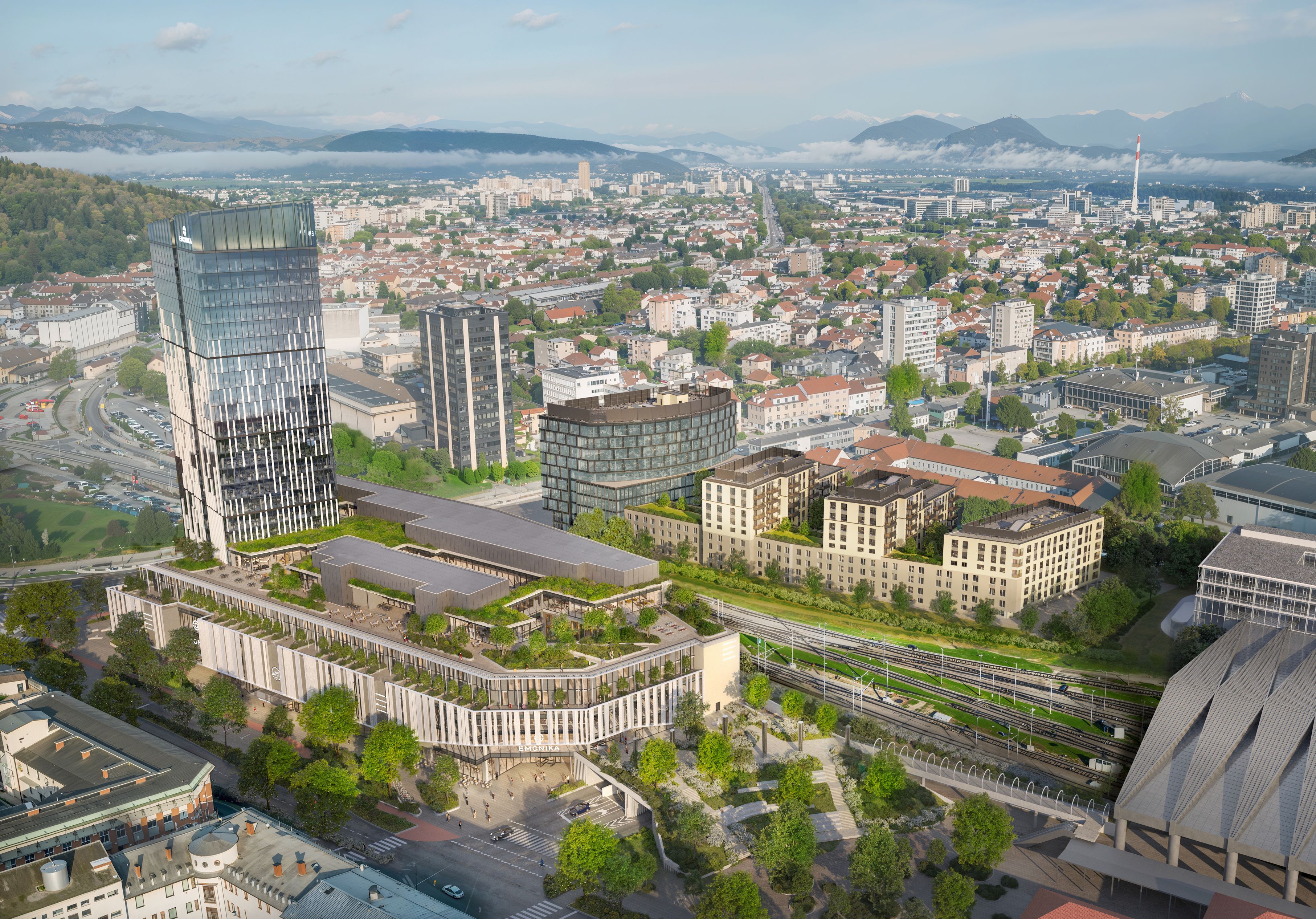 The construction contract for the second, southern part of the Emonika project development in Ljubljana, Slovenia, was also awarded to STRABAG and will be carried out jointly by the company's units of Ljubljana, Belgrade and Budapest