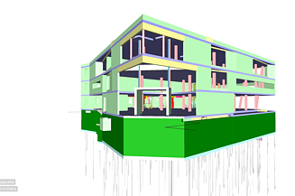 The image shows a BIM 5D® model