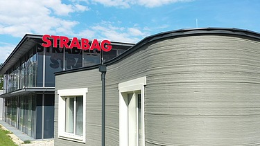 Foto von dem ersten 3D gedruckten Haus Österreichs