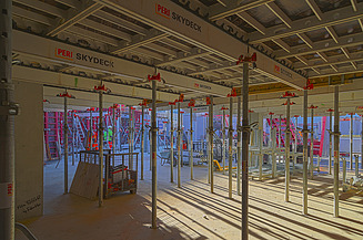 Foto von Trägern eine Ebene halten. 