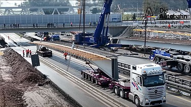 Foto von der Baustelle Enztalquerung