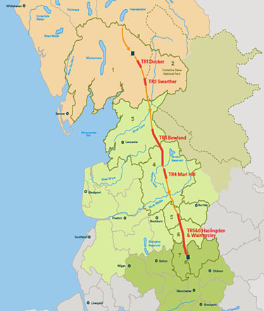 Overview map of major HARP project