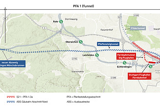 Pfaffensteigtunnel Kartenansicht