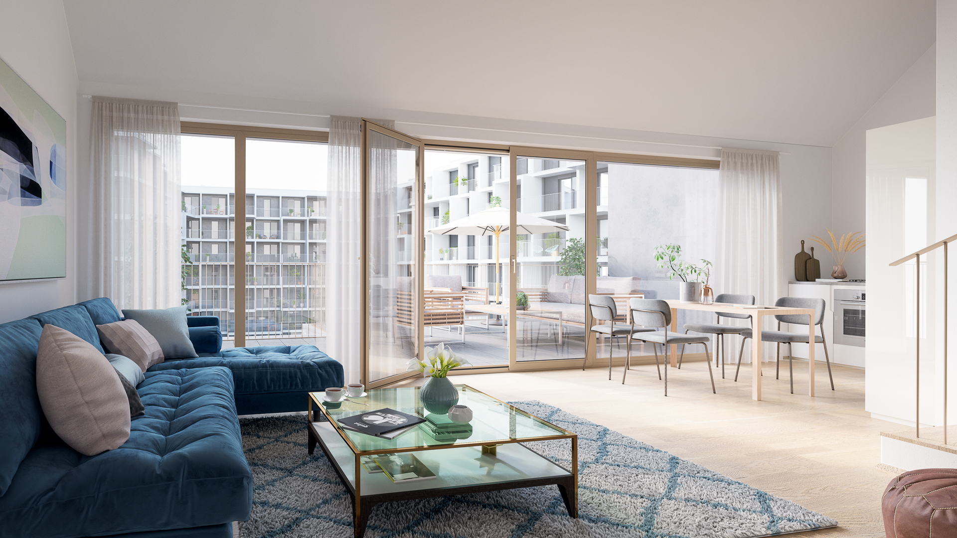 Visualisierung von Stadtentwicklungsprojekt Kennedy Garden