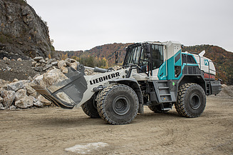 Photo of a hydrogen-powered wheel loader