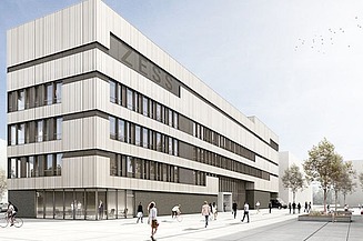 Visualisierung des Generalunternehmen für den Forschungsbau. 