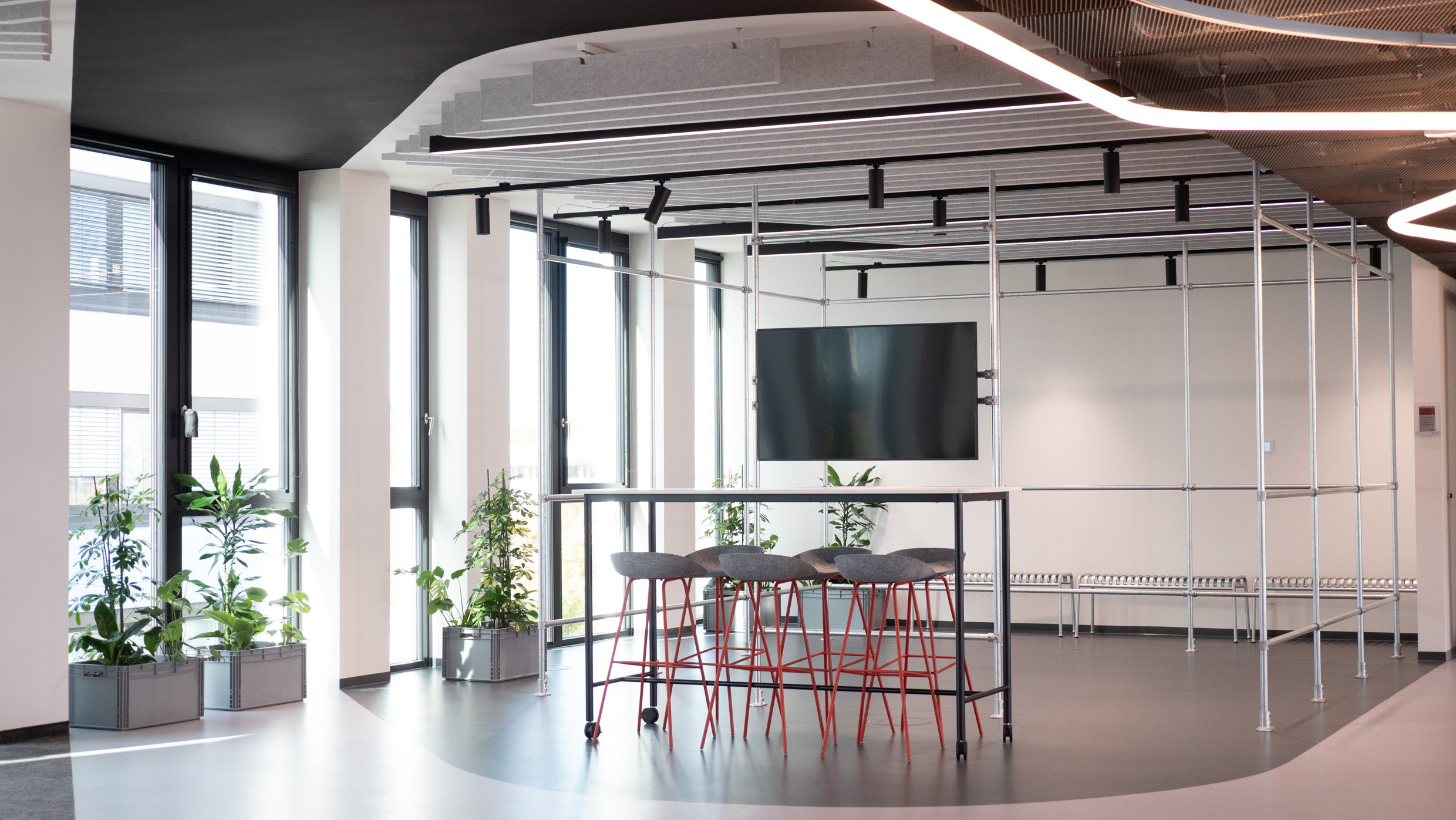 Foto von einem Hubspace im Innovation Center in Stuttgart. 