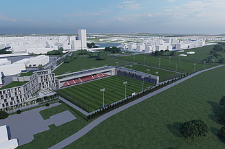 Visualisierung von ÖFB Campus