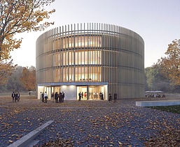 Visualisierung des Haupthaus des Globe Theater.