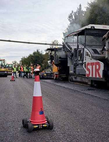 Photo of Fully autonomous asphalt paving and self-propelled barrier pylons with object recognition