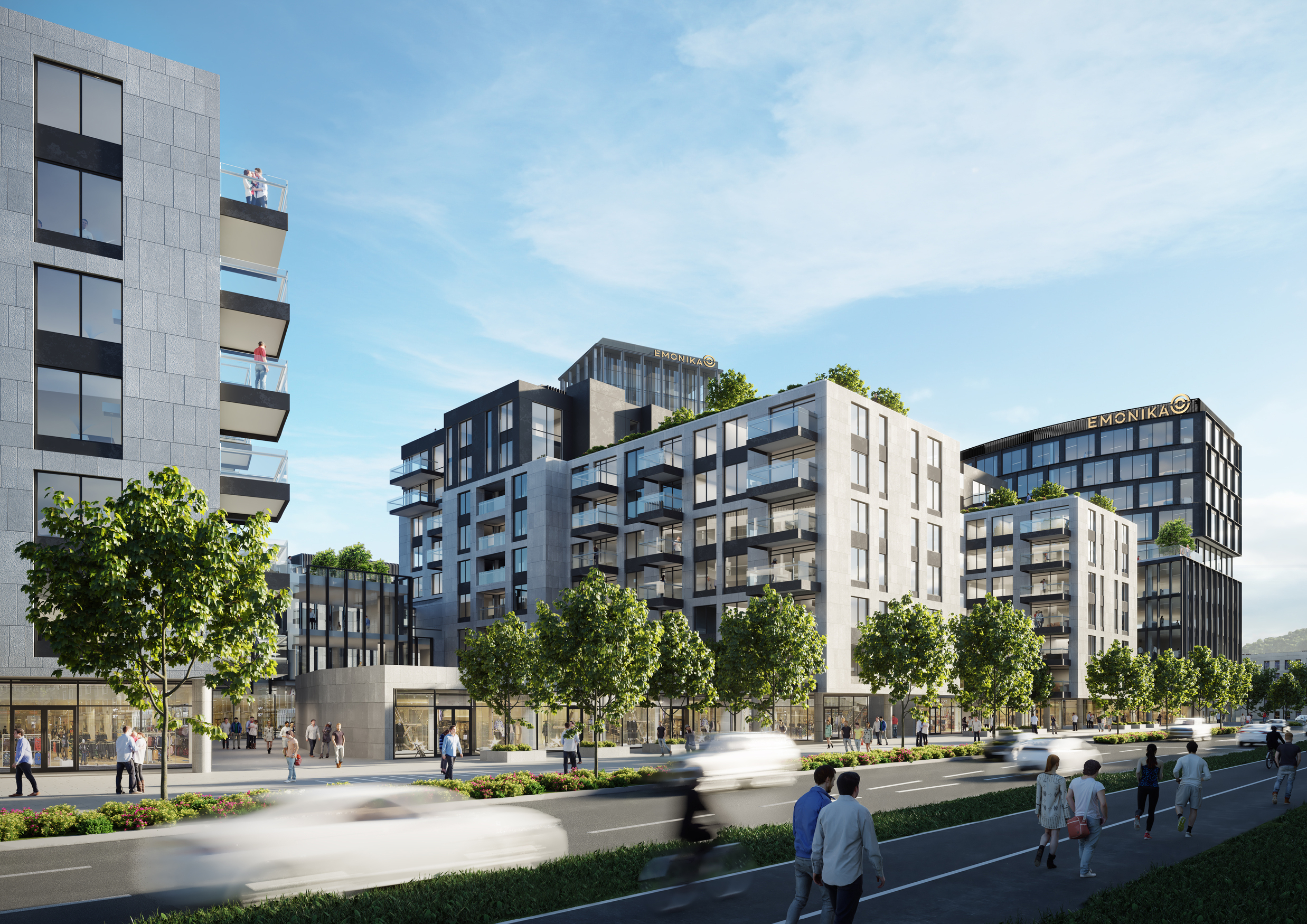 Multifunctional building complex Emonika northern part