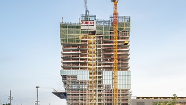 Foto vom Bau des EDGE East Side.