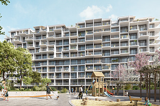 Visualisierung von Stadtentwicklungsprojekt Kennedy Garden