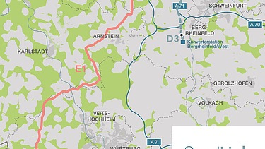 Foto einer Straßenkarte