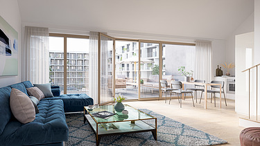 Visualisierung von Stadtentwicklungsprojekt Kennedy Garden