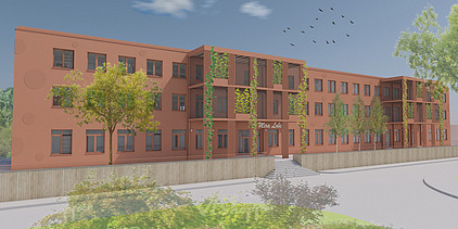 Foto der sanierten Schule in Linz