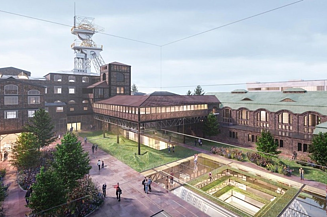 Visualization of the disused Wieczorek coal mine as a technology hub