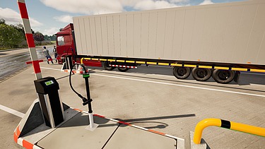 Rendering of a fast-charging station