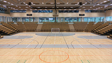 Foto der Ballsporthalle in der neuen Sport Arena Wien