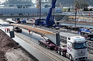 Foto von der Baustelle Enztalquerung