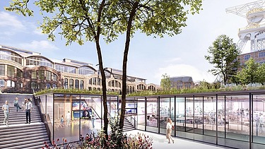 Visualization of the disused Wieczorek coal mine as a technology hub