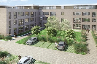 Visualisierung vom eines der drei Büro-Neubaukomplexen.