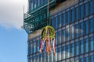 Foto vom Richtkranz.  