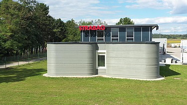 Foto des ersten 3D gedruckten Hauses Österreichs