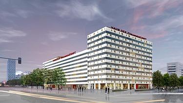 Visualisierung vom „Haus der Statistik“ in Berlin.