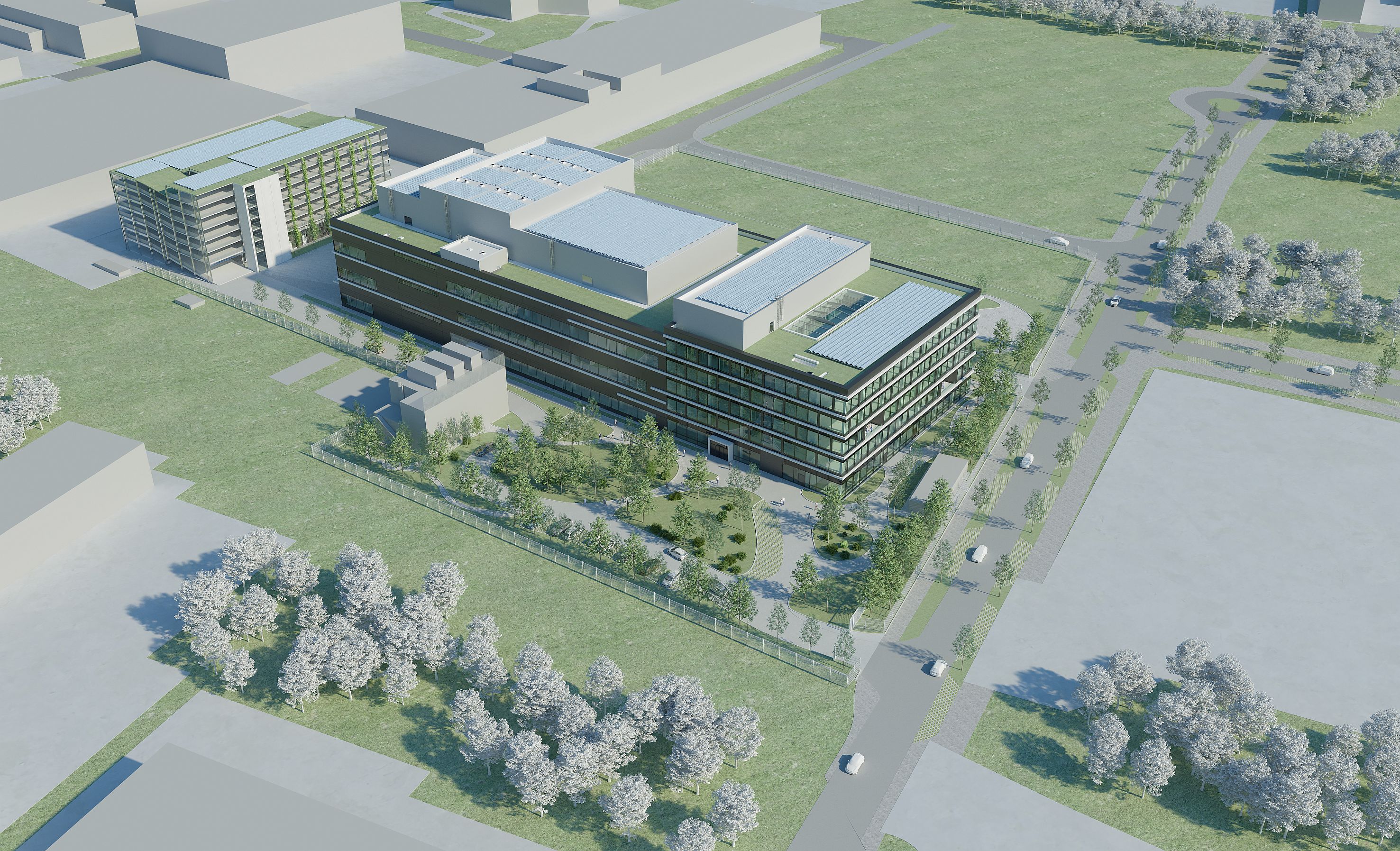 Visualisierung vom Intuitive Surgical Manufacturing Building.