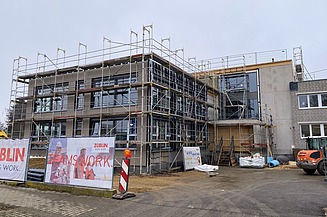 Foto vom Rohbau für Turm am Mailänder Platz 