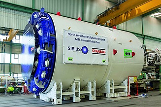 Photo of a tunnel boring machine