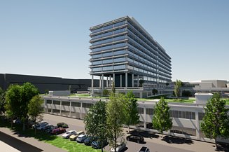 Visualisierung vom Ersatzneubau NA an der Ruhr-Universität in Bochum.