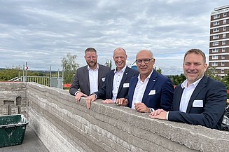 Foto des 3D-Druckbetonroboter in Metzingen-Neugreuth