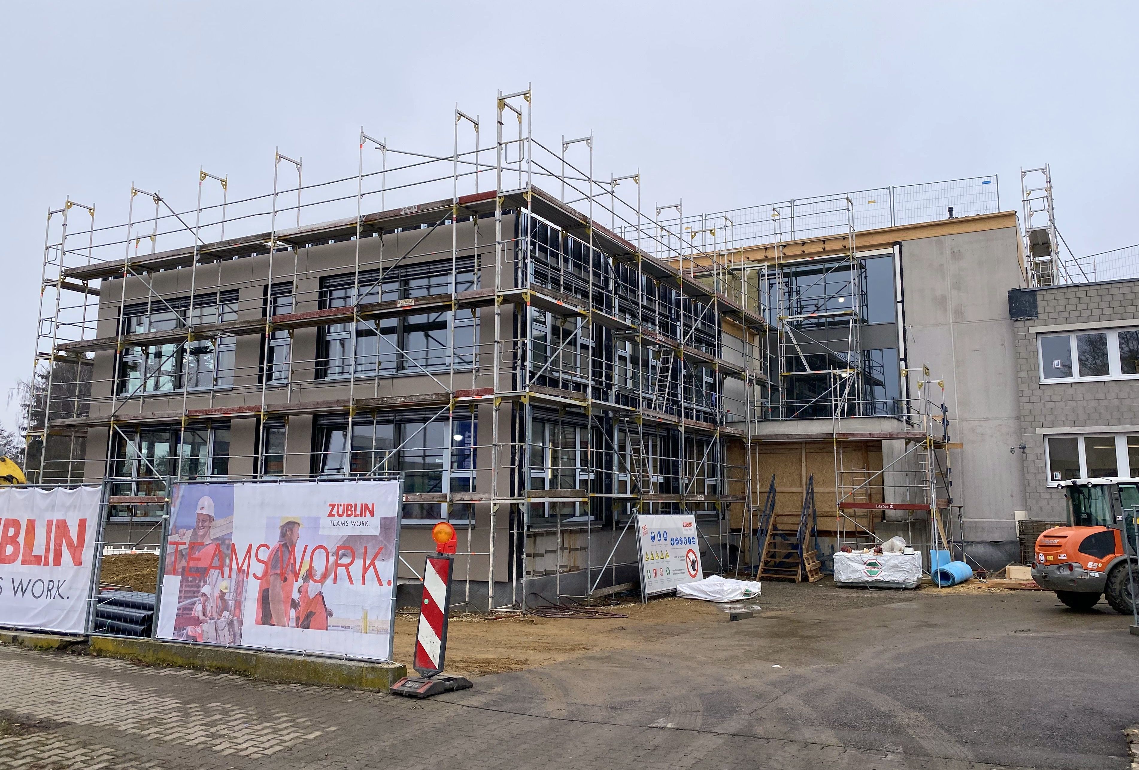 Foto vom Rohbau für Turm am Mailänder Platz 
