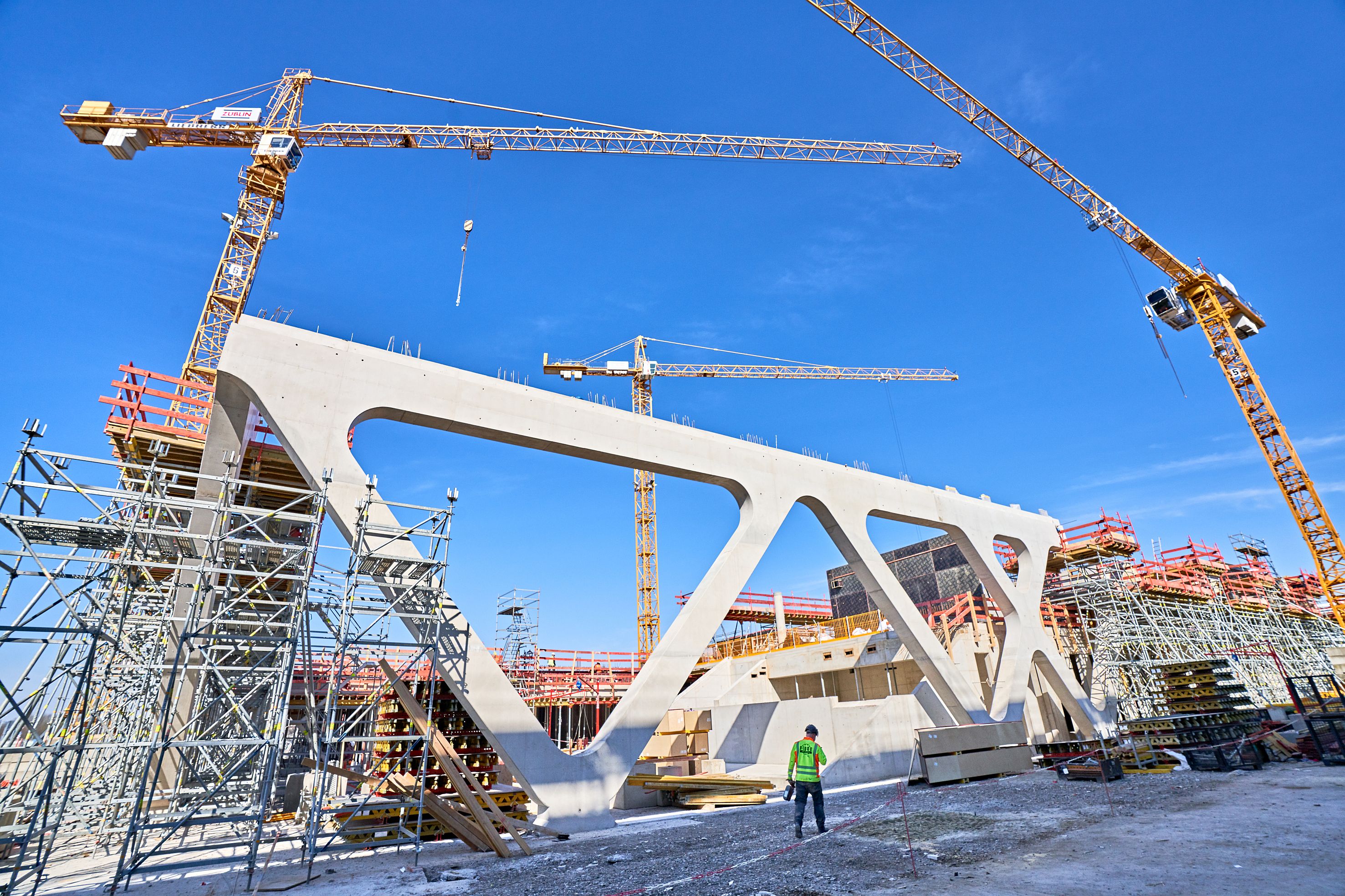 Foto von einer anspruchsvollen Konstruktion aus Ortbeton.