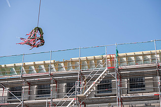 Foto vom Richtkranz des JVA Willich I.