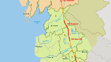 Overview map of major HARP project