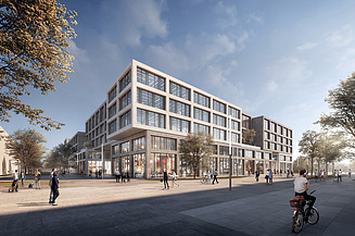  Visualisierung LabCampus mit Blick von außen.