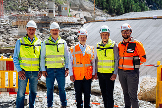 Foto des Projektteams am Wurtenspeicher