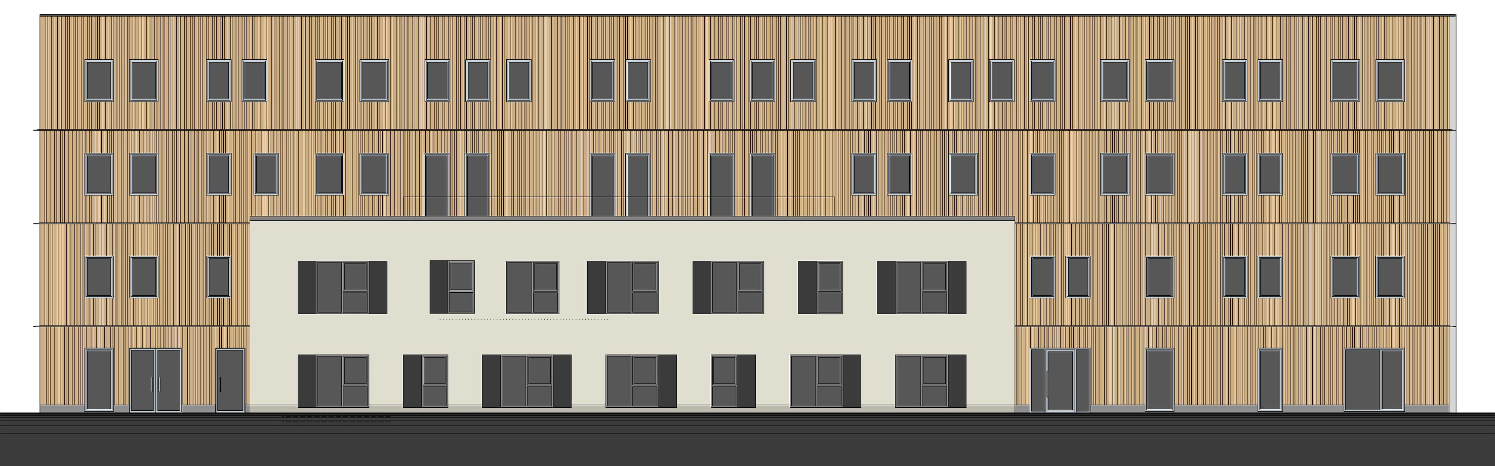 Visualisierung des Holz-Hybrid-Verwaltungsgebäudes von asphericon in Jena