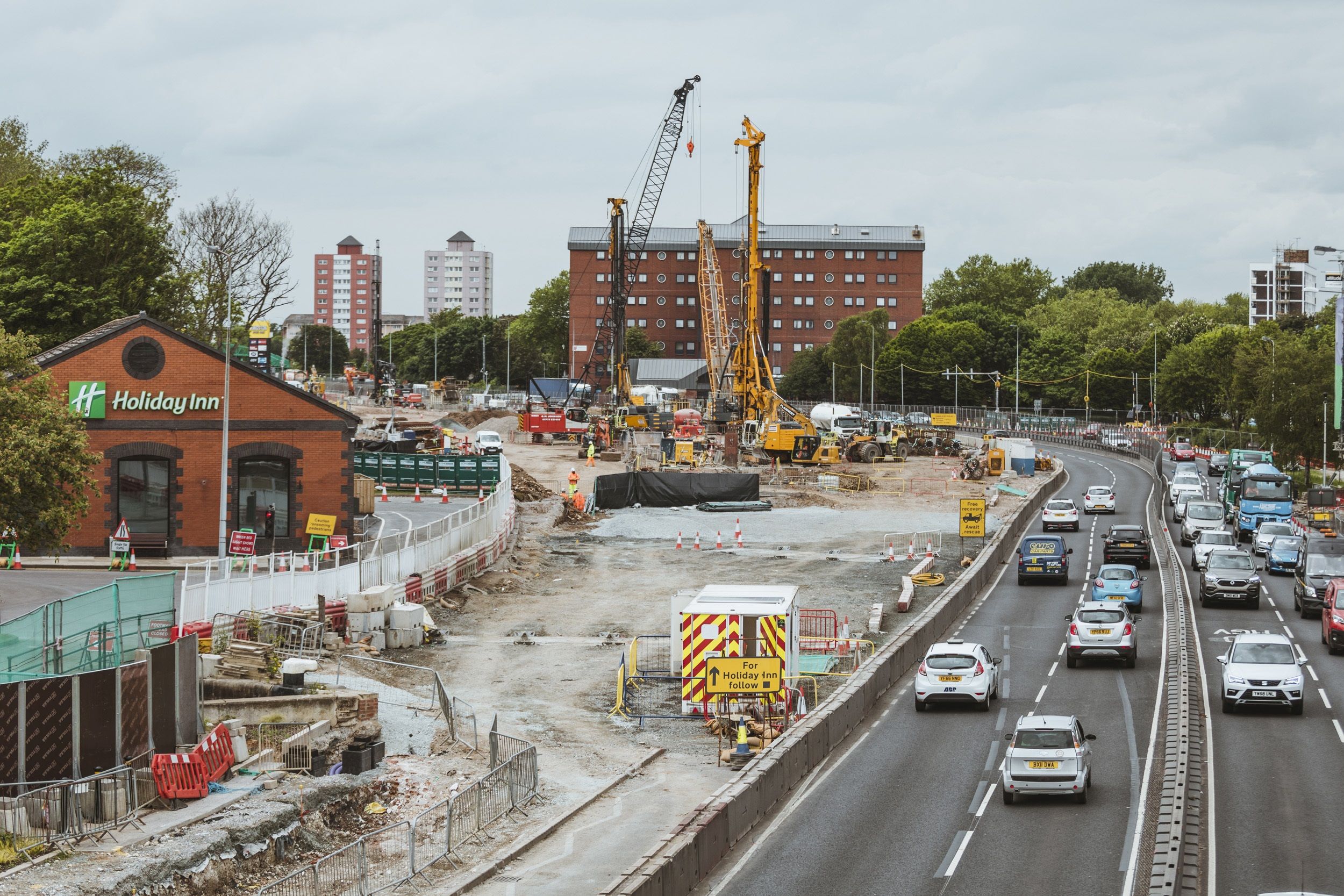 Foto von der Baustelle 