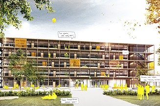 Visualisierung vom neuen Martin-Behaim-Gymnasium