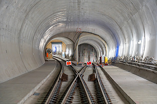 Weiche im Pfaffensteigtunnel