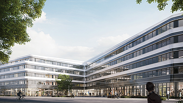 Visualisierung des Westend Office in Berlin.