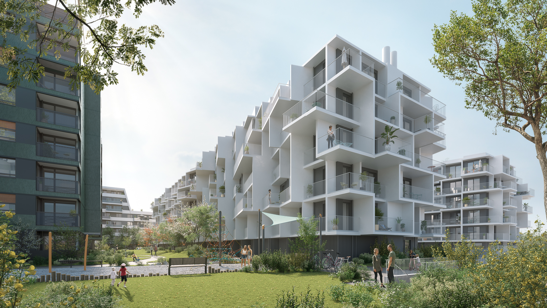 Visualisierung von Stadtentwicklungsprojekt Kennedy Garden