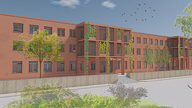 Foto der sanierten Schule in Linz