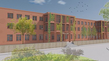 Foto der sanierten Schule in Linz