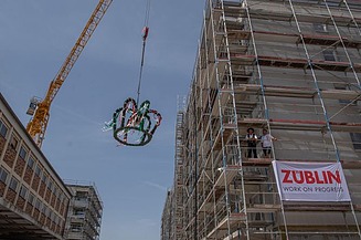 Foto von einer Richtkrone. 